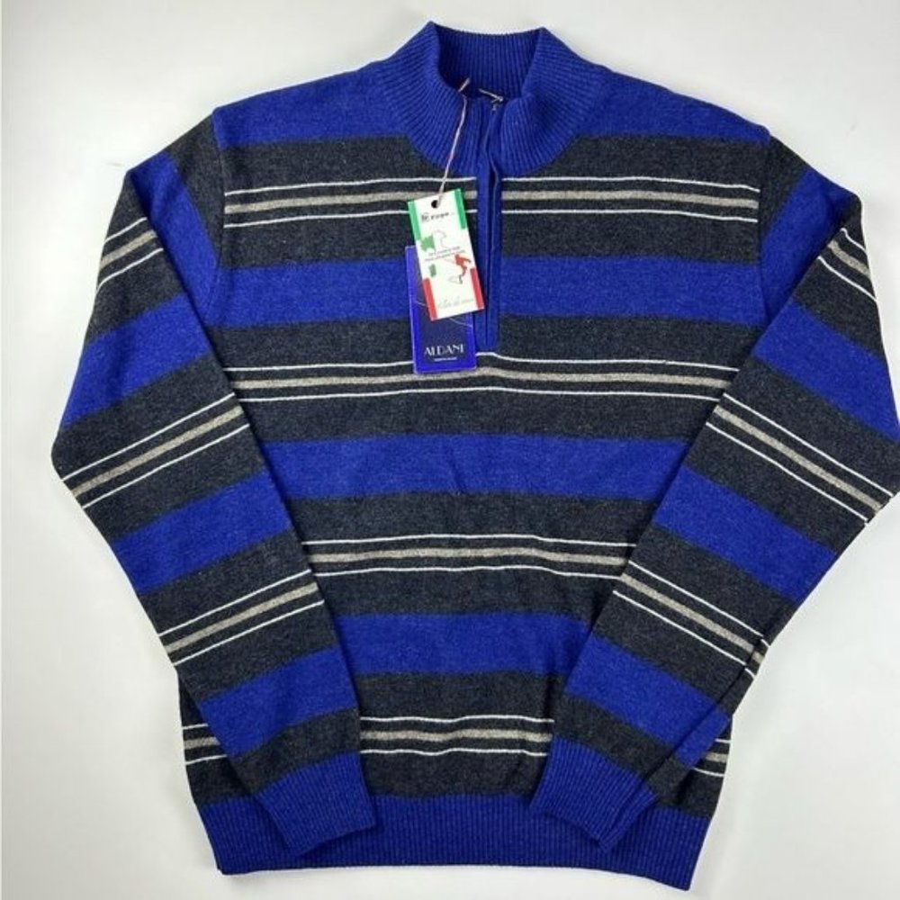 ALDANI Men’s Sweater Size S Made in Italy 80%‎ Lambswool 20% Nylon